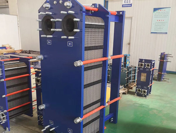 板式換熱器現場(chǎng)實(shí)拍圖